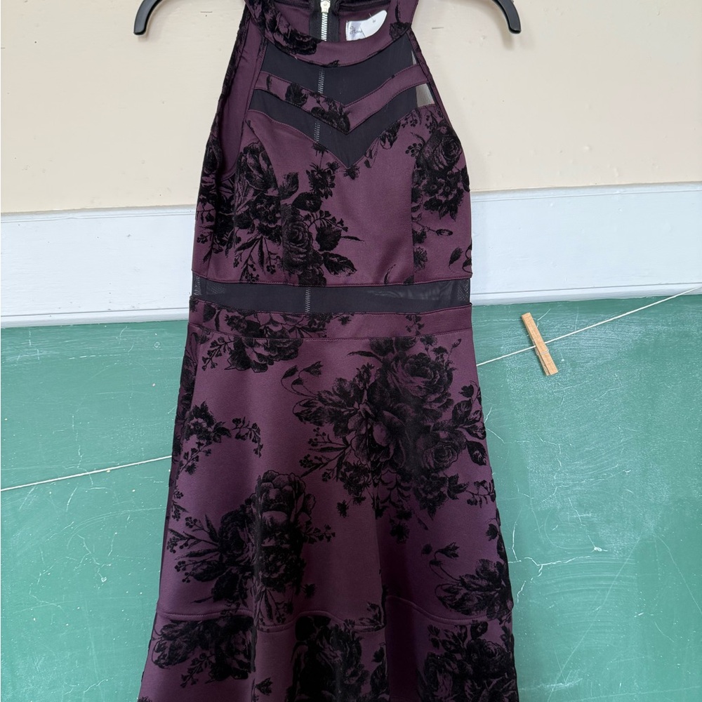 Honey and Rosie Purple and Black Dress
